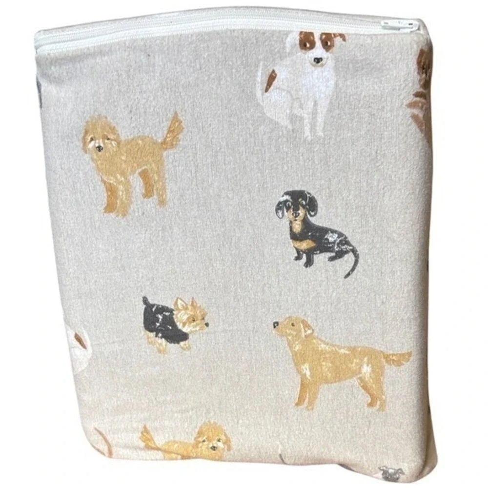 Cuddl Duds Dog Toss Heavyweight Flannel King Sheet Set Winter GIFT NEW